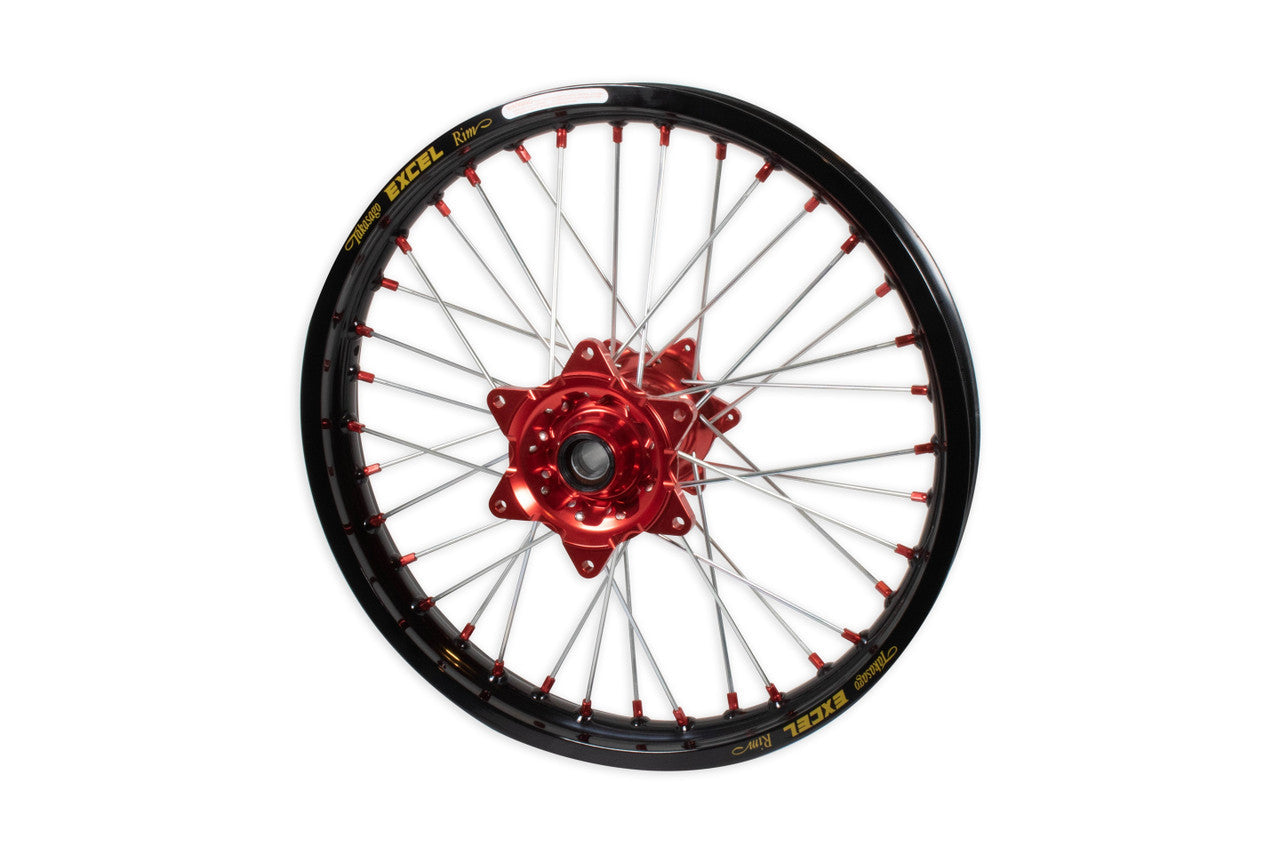 Beta Racing Kite 18" Rear Wheel, Red Hubs, Red Nipples, Silver Spokes, Black Rim