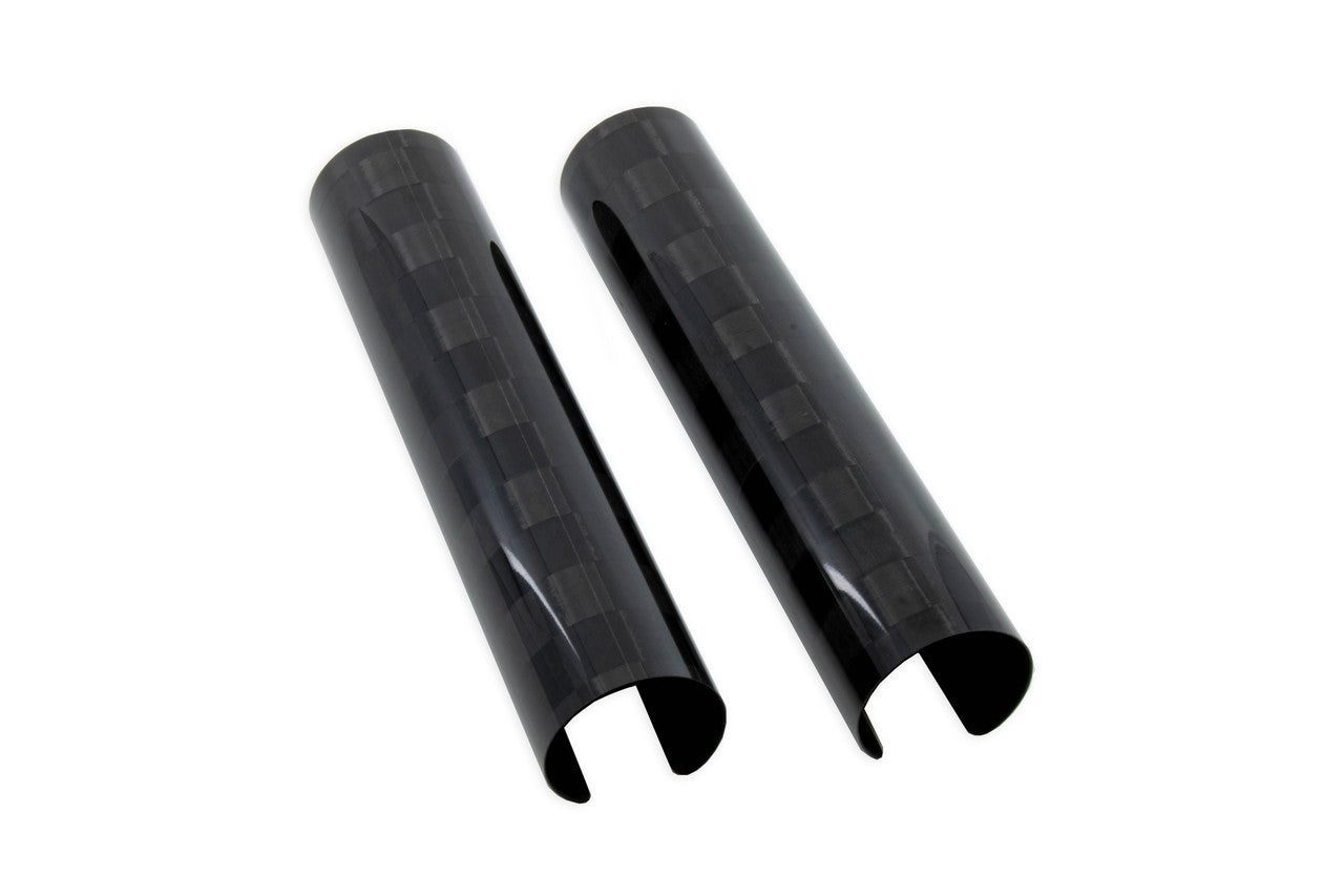 Beta USA Carbon Fiber Fork Guards, Checkered Pattern