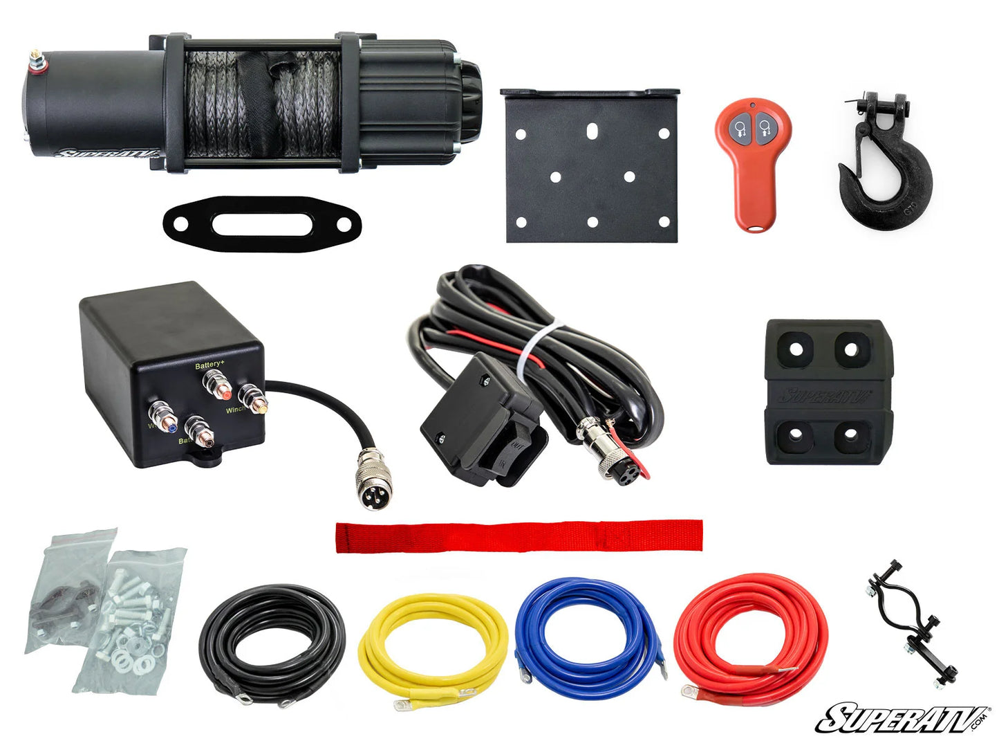 SuperATV - Kawasaki Mule Pro Winch Mounting Plate