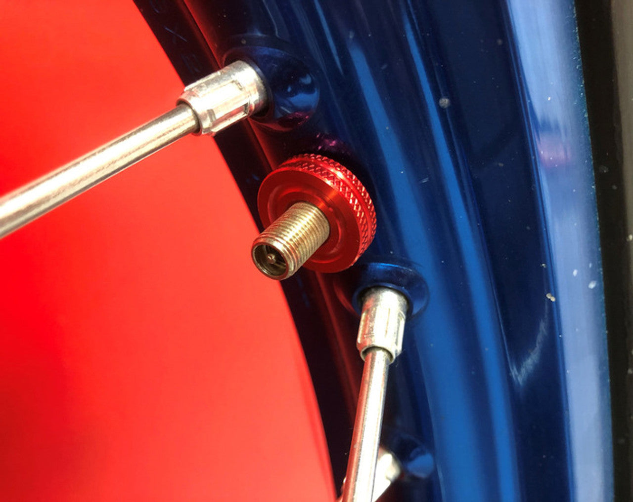 Beta - Air Valve Nut, Red