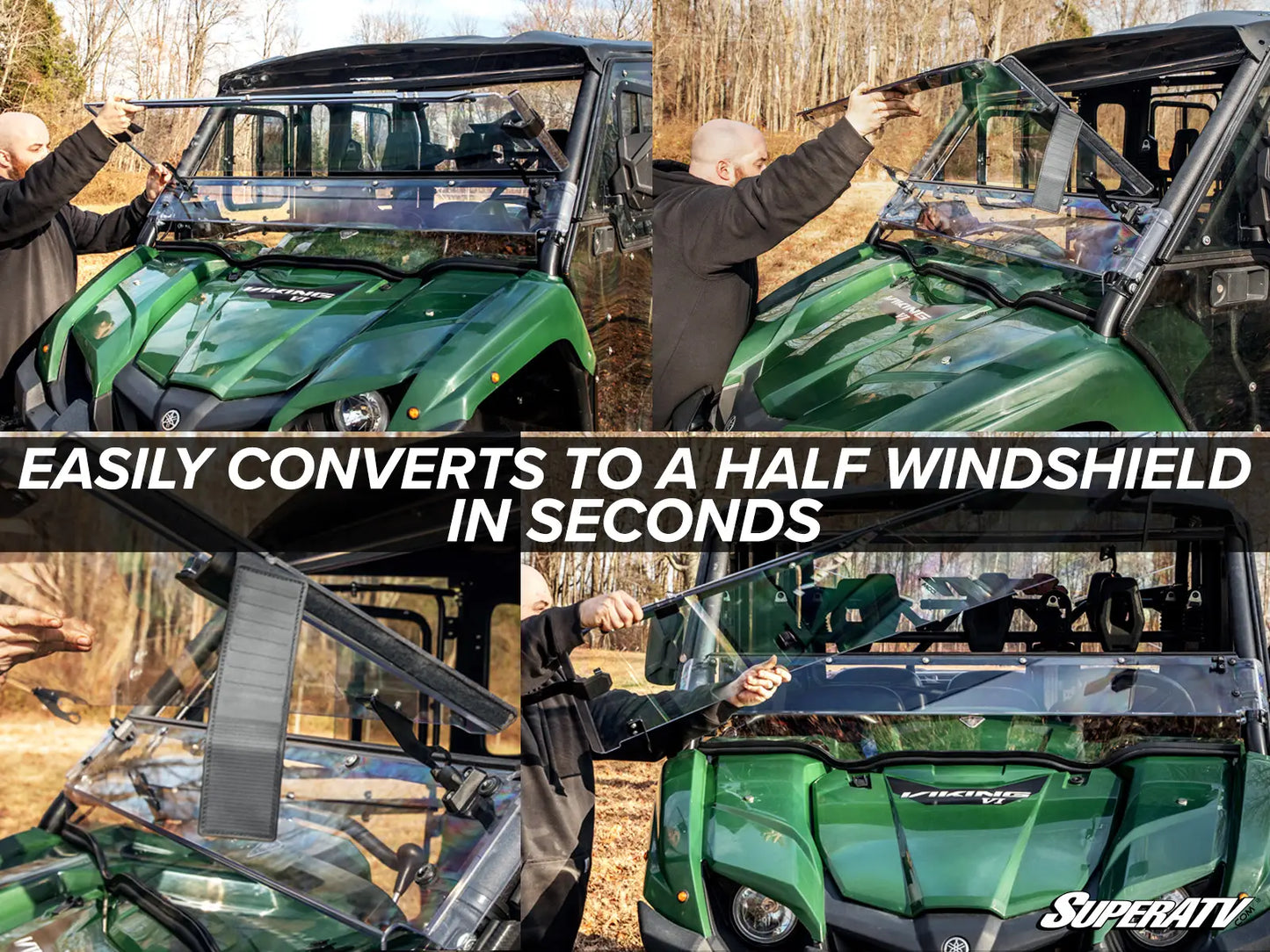SuperATV - Yamaha Viking 3-in-1 Windshield