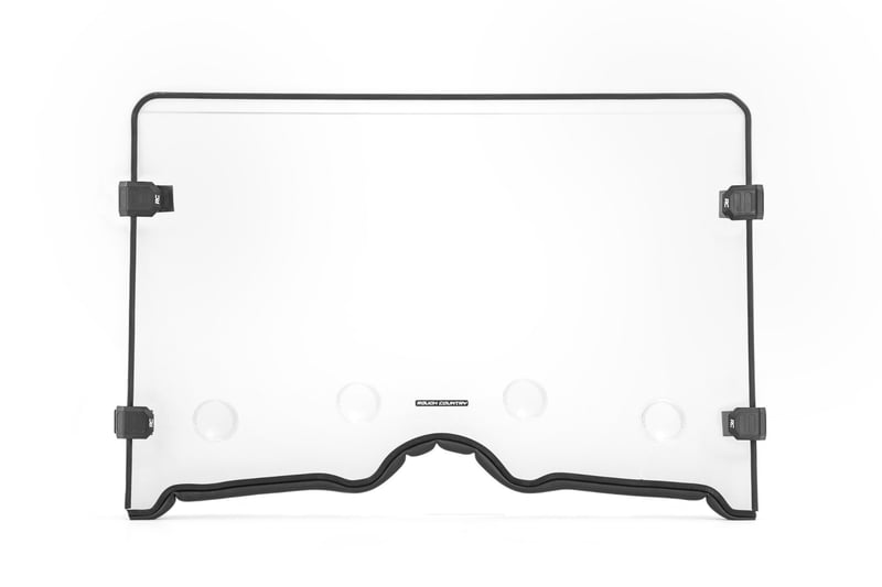 Rough Country - Vented Full Windshield - Scratch Resistant | Yamaha Rhino 450/Rhino 660