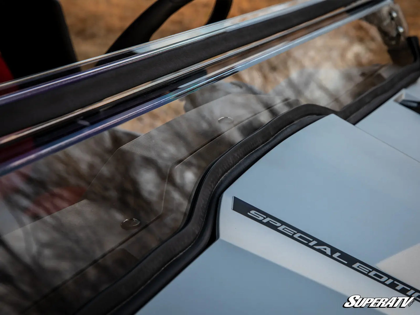 SuperATV - Yamaha Wolverine X2 Scratch Resistant Flip Windshield