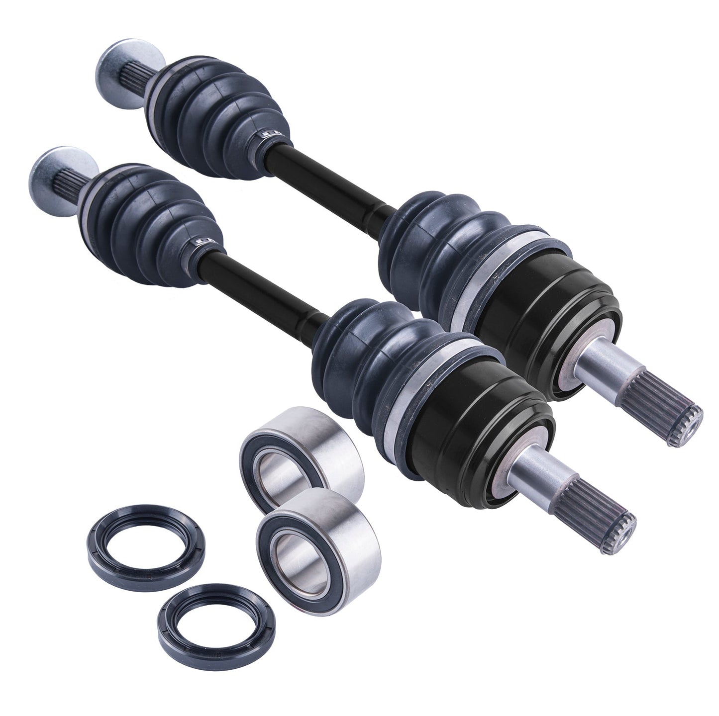 Kawasaki Prairie 400 Front Axles and Wheel Bearing Set 1997 - 2002
