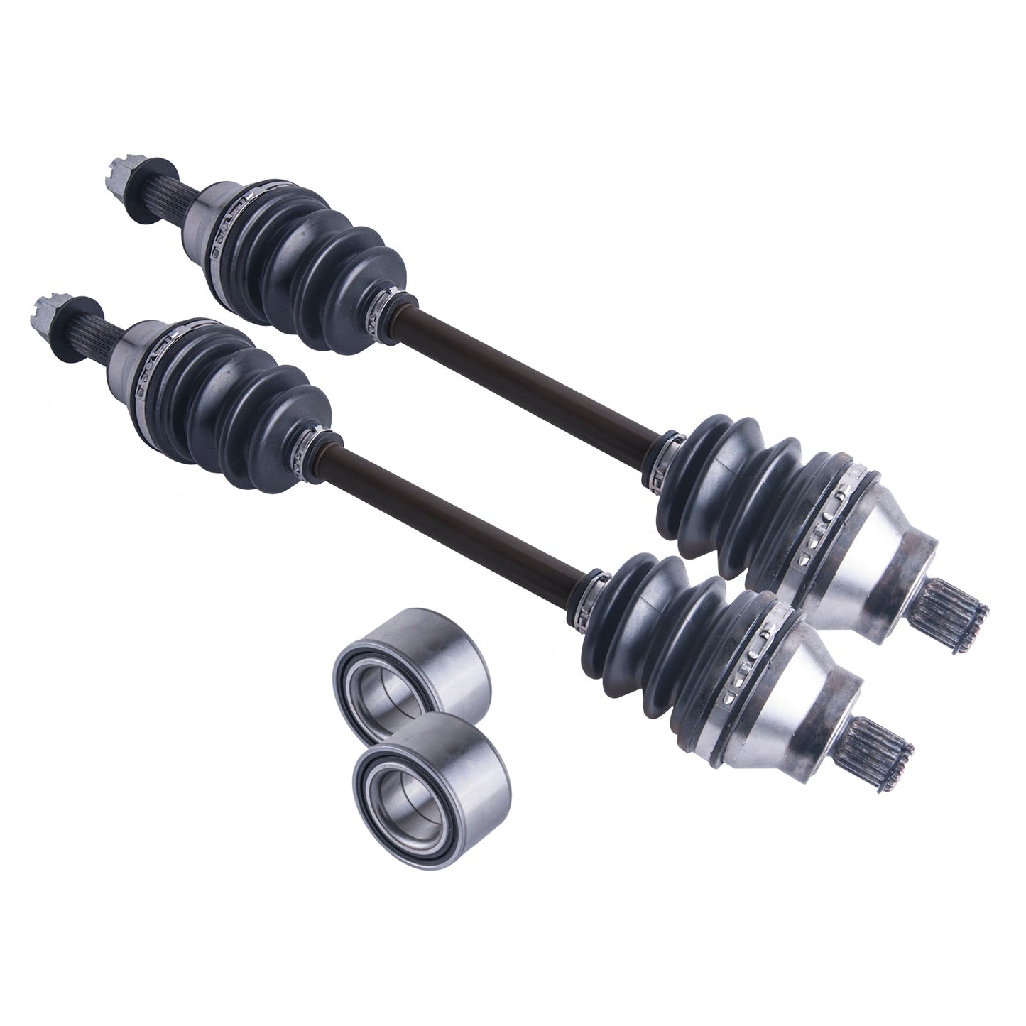 Polaris Sportsman Hawkeye 300 400 Rear Axles and Wheel Bearing Set 2006 - 2011