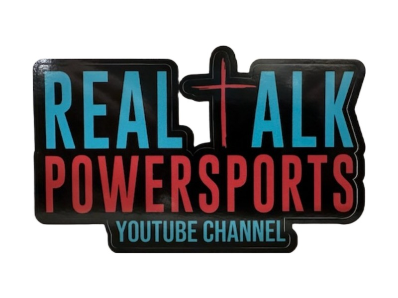 REAL TALK POWERSPORTS STICKER -