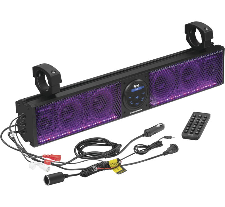BOSS 26" UTV SOUND BAR W/ LED LIGHTS