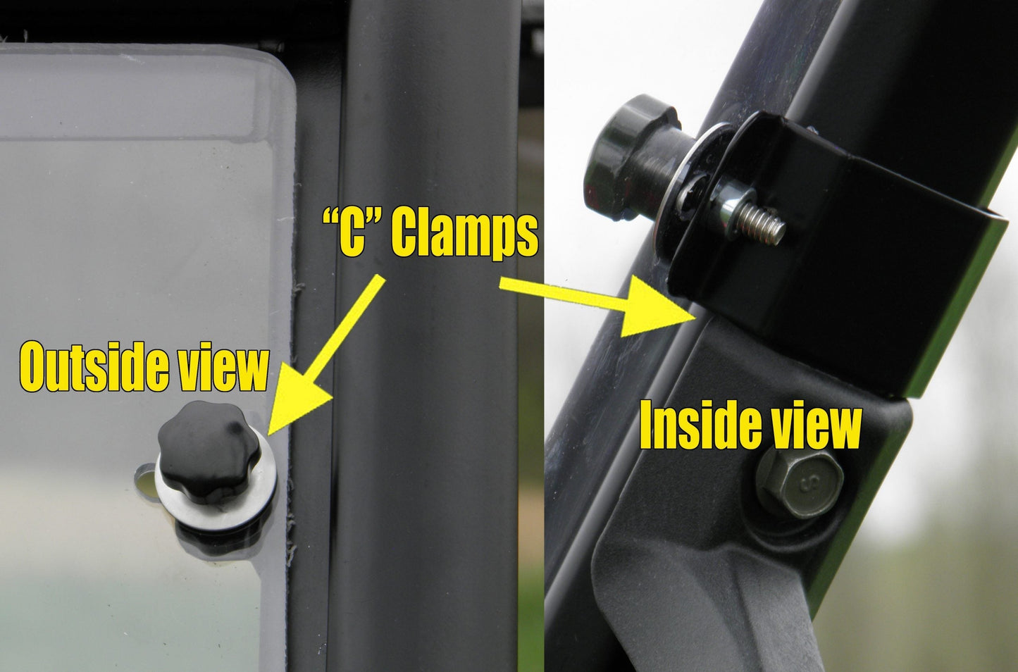 Can-Am Defender - 1 Pc Lexan Back Panel w/Vent Option - 3 Star UTV