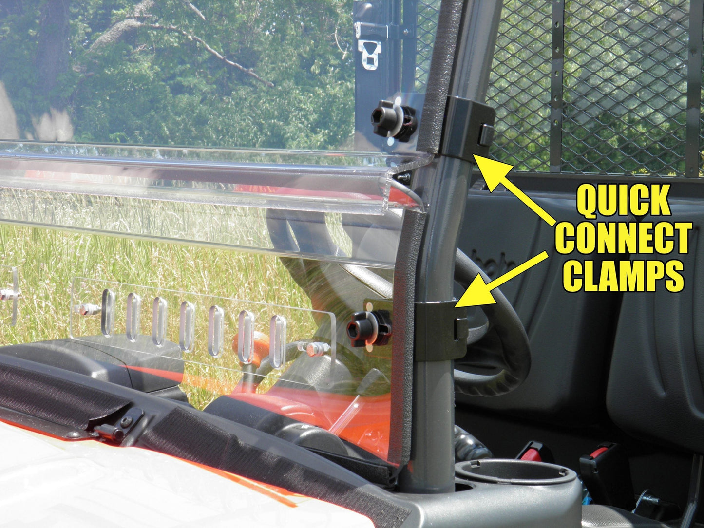 Honda Pioneer 1000/1000-5/1000-6 - 2 Pc Scratch-Resistant Windshield - 3 Star UTV