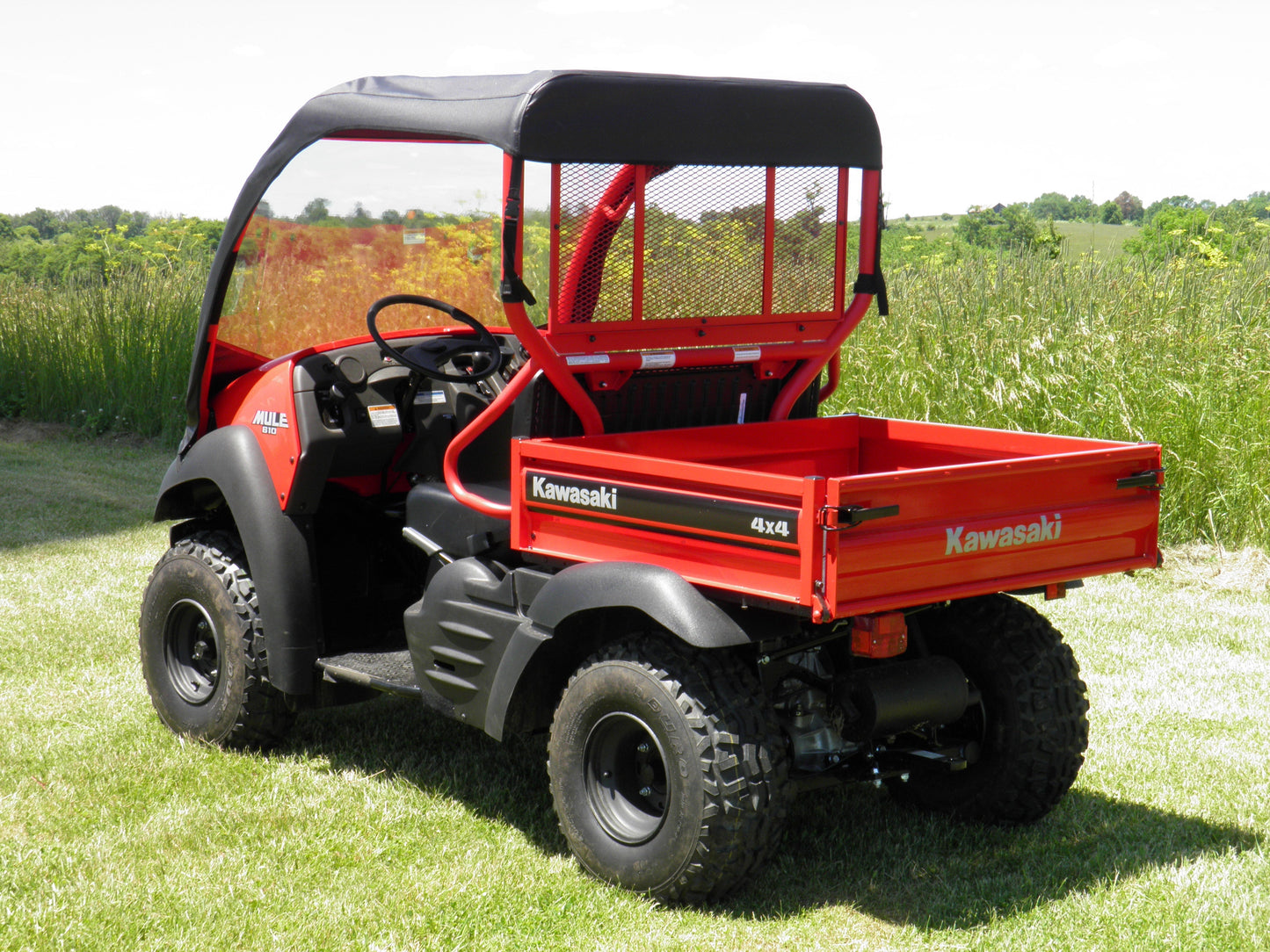 Kawasaki Mule 600-610 - Vinyl Windshield-Top Combo - 3 Star UTV