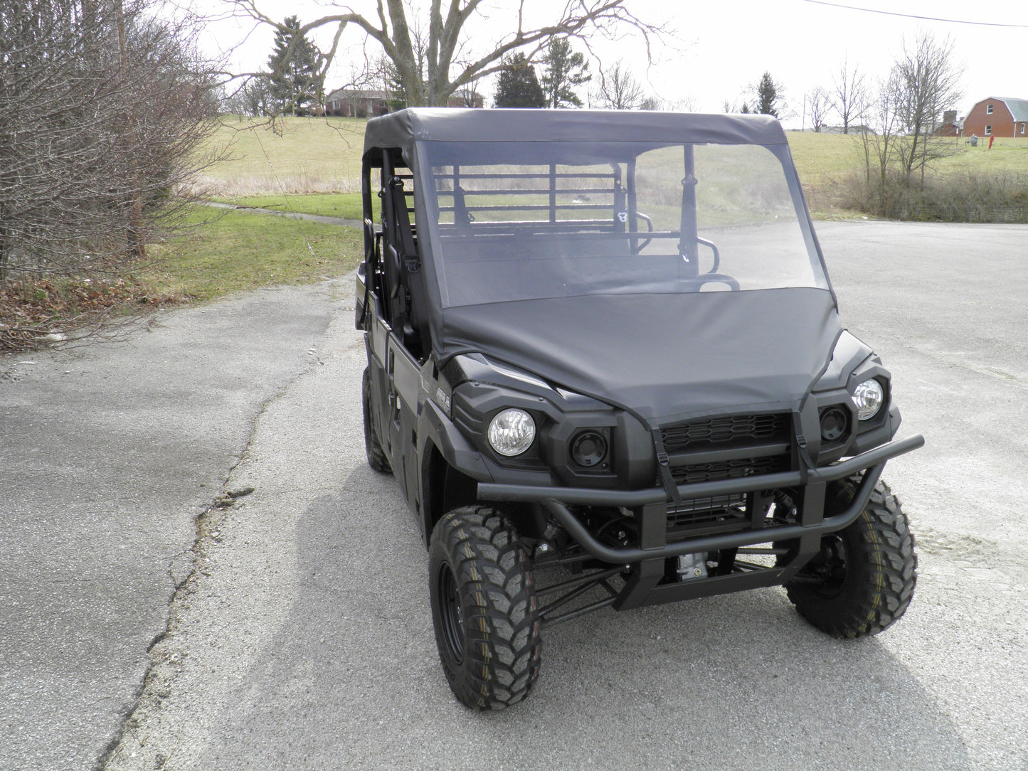 Kawasaki Pro FXT - Vinyl Windshield-Top Combo - 3 Star UTV