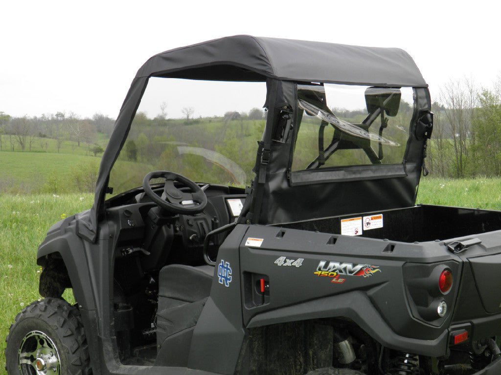 Kymco 450 Vinyl Windshield-Top-Rear Combo - 3 Star UTV