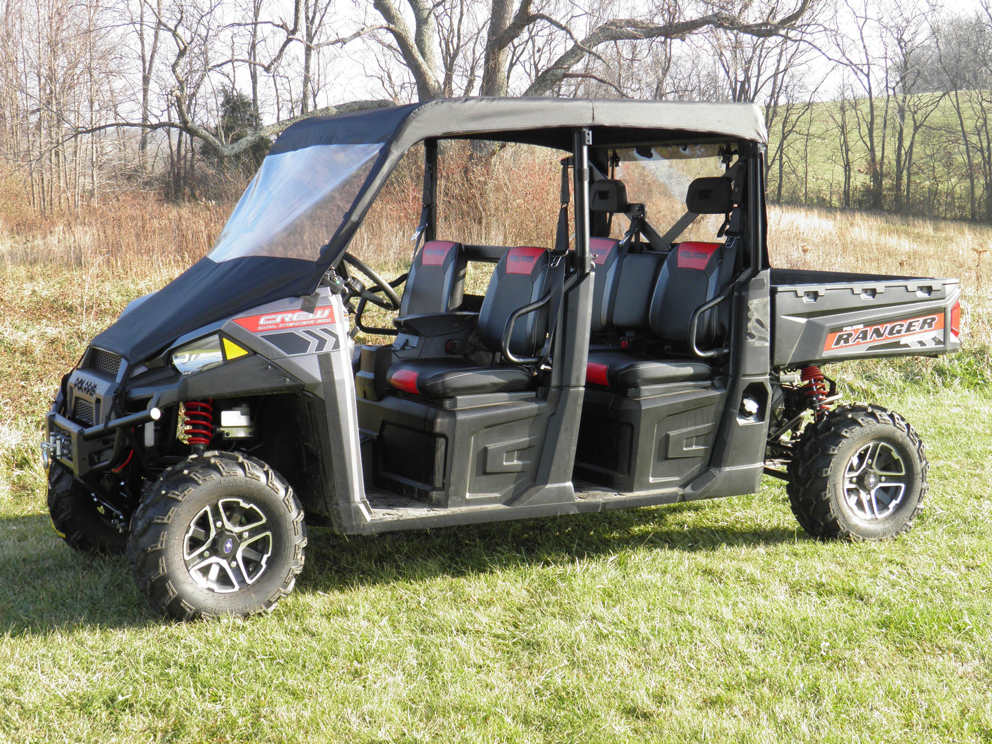 Polaris Ranger Crew 570-4 Vinyl Windshield-Top-Rear Combo - 3 Star UTV