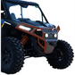 Ravek - Front Bumper/Skid Plate with White Lights - Orange -Polaris - RZR XP 1000