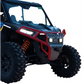 Ravek - Front Bumper/Skid Plate with White Lights -Polaris - Red - RZR XP 1000