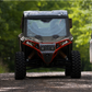 Ravek - Front Bumper/Skid Plate with White Lights -Polaris - Red - RZR XP 1000