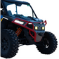 Ravek - Front Bumper/Skid Plate with Amber Lights - Polaris -Red - RZR XP 1000