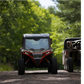 Ravek - Front Bumper/Skid Plate with Amber Lights - Polaris -Red - RZR XP 1000