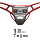 Ravek - Front Bumper/Skid Plate with Amber Lights - Polaris -Red - RZR XP 1000