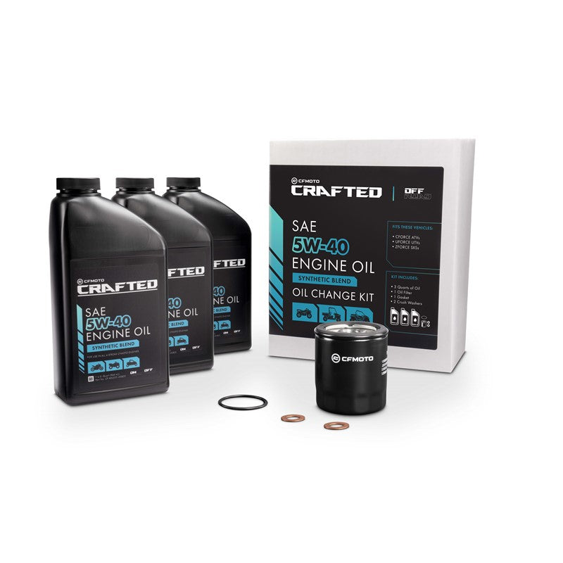 CFMOTO CRAFTED - Oil Change Kit, 5W-40 Off-Road, 3 Quarts