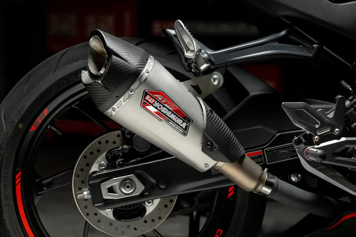 YOSHIMURA - CFMOTO 450SS - AT2 Stainless Slip-On Exhaust w/ Stainless Muffler