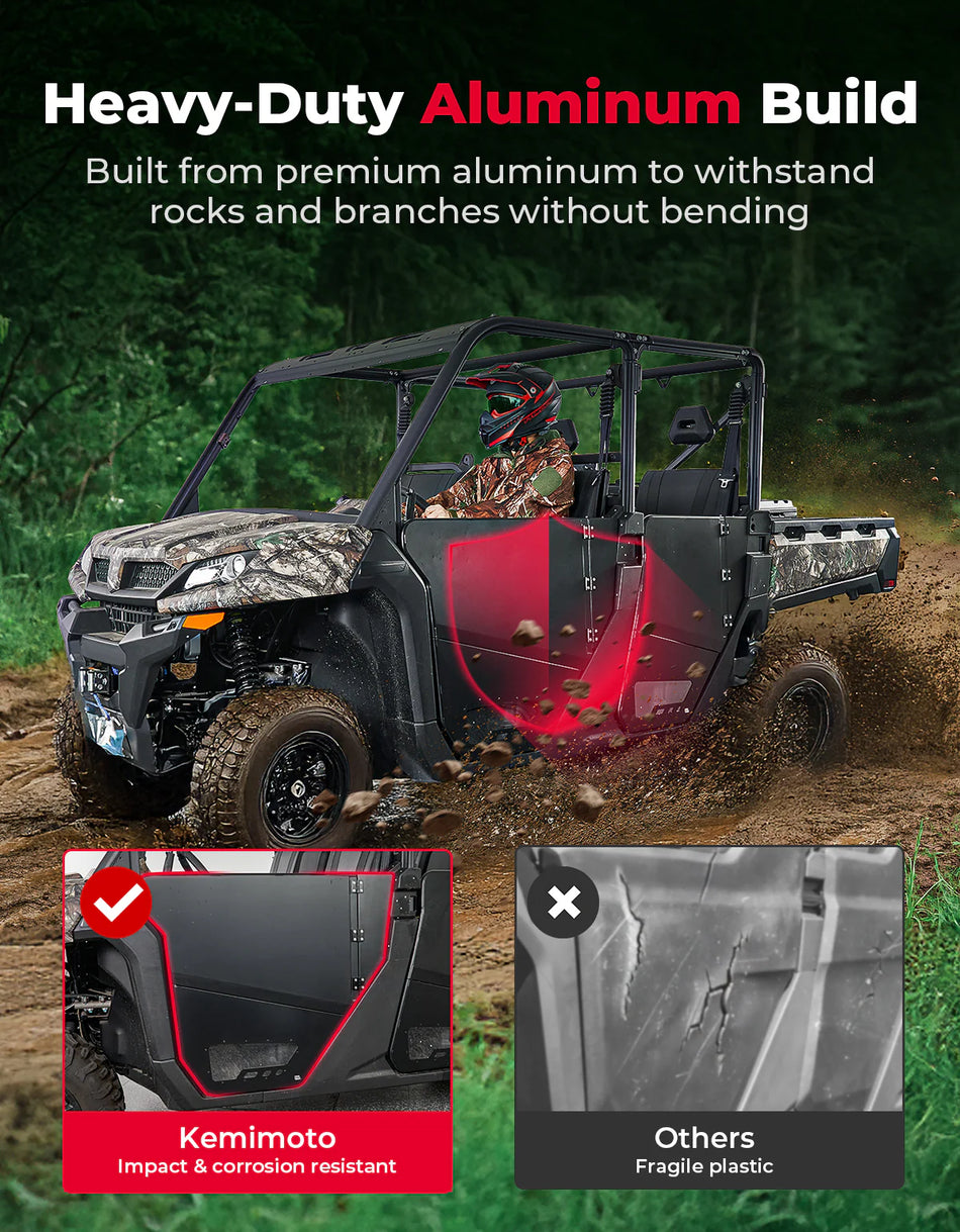 KEMIMOTO - Aluminum 4pcs Half Doors for CFMOTO Uforce 1000XL 2022-2025