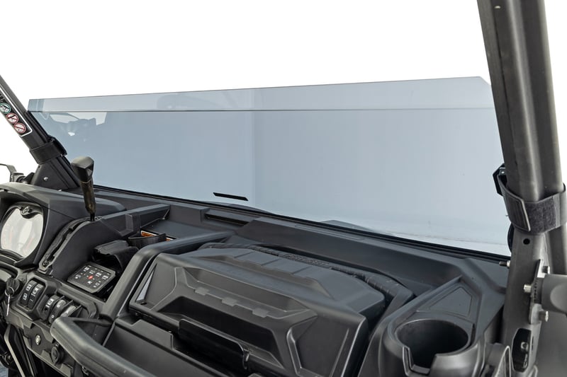 Rough Country - Tinted Half Windshield - Scratch Resistant | Can-Am Defender HD 5/HD 8/HD 9/HD 10