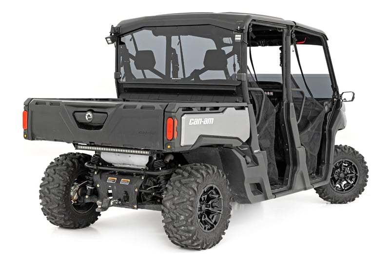 Rough Country - Tinted Half Windshield - Scratch Resistant | Can-Am Defender HD 5/HD 8/HD 9/HD 10