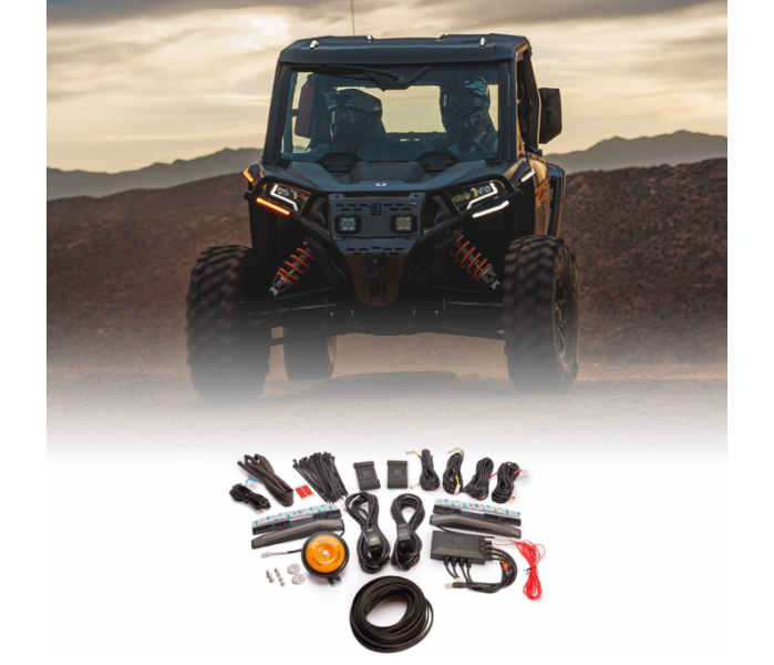 Ravek - Turn Signal Kit - Amber - White Running Lights - RZR XP - Polaris