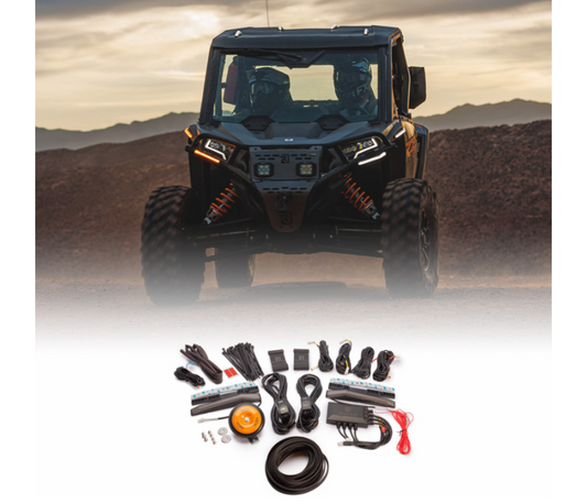Ravek - Turn Signal Kit - Amber - White Running Lights - RZR XP - Polaris