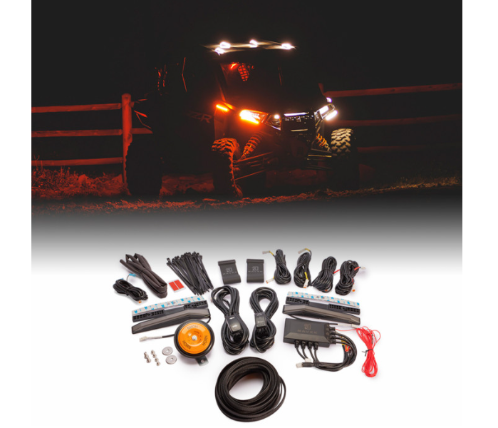 Ravek - Turn Signal Kit - Amber - White Running Lights - RZR XP - Polaris