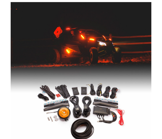 Ravek - Turn Signal Kit - Amber - White Running Lights - Maverick X3 - Can-Am