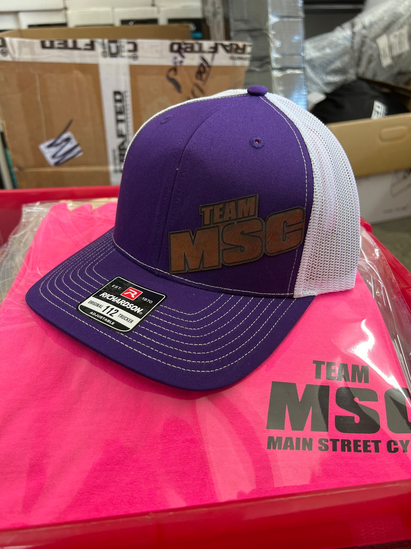 TEAM MSC LEATHER PATCH HAT