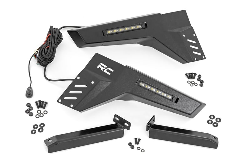 Rough Country - Bumper Wings - Stinger | 6" Led Combo | Honda Pioneer 1000-6