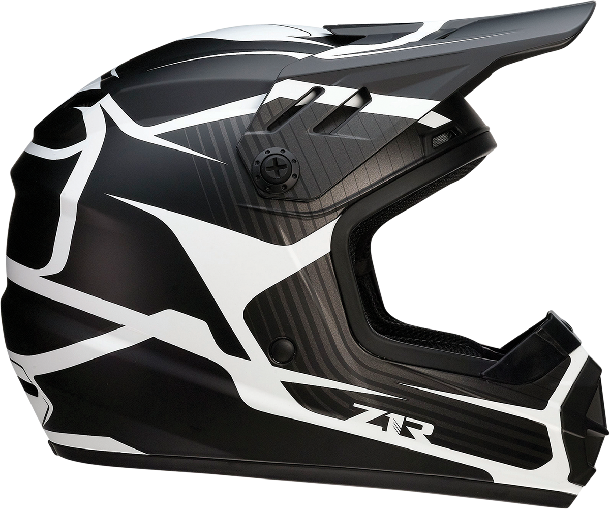 Z1R Youth Rise Helmet - Flame - Black - Medium 0111-1440