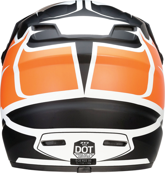 Z1R Youth Rise Helmet - Flame - Orange - Large 0111-1444