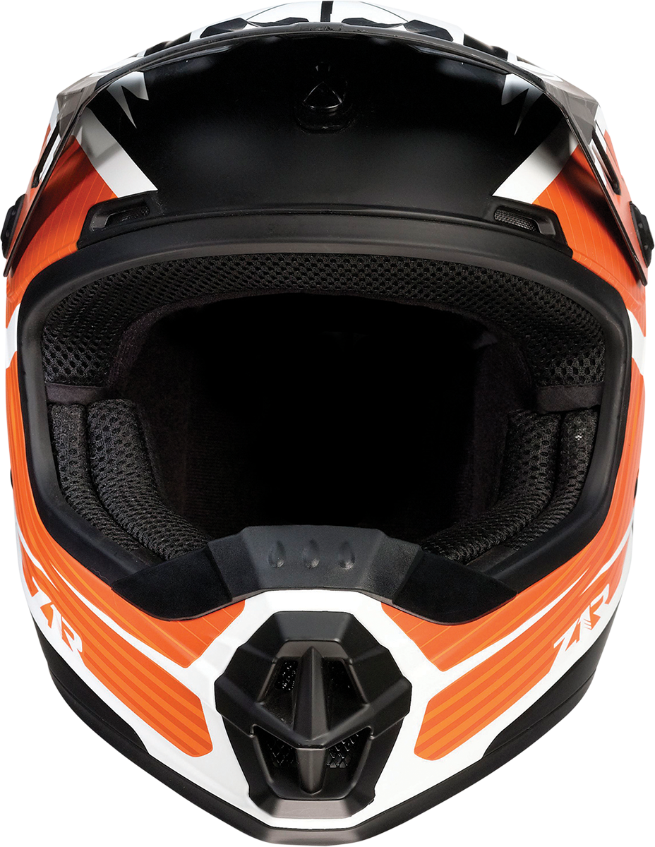 Z1R Youth Rise Helmet - Flame - Orange - Large 0111-1444