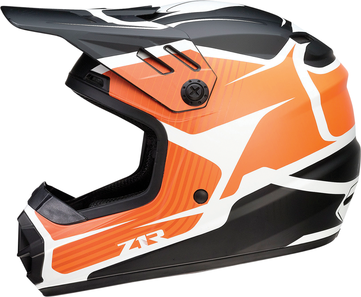 Z1R Youth Rise Helmet - Flame - Orange - Large 0111-1444