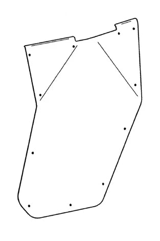 Rival - Alloy Door Skin (LEFT) - Polaris Ranger 1000