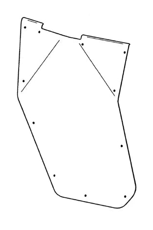 Rival - Alloy Door Skin (RIGHT) - Polaris Ranger 1000