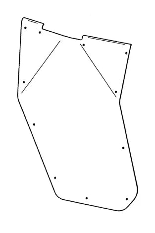 Rival - Alloy Door Skin (RIGHT) - Polaris Ranger 1000 Crew