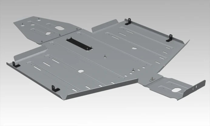Rival - Polaris General 1000 Alloy Central Skid Plate
