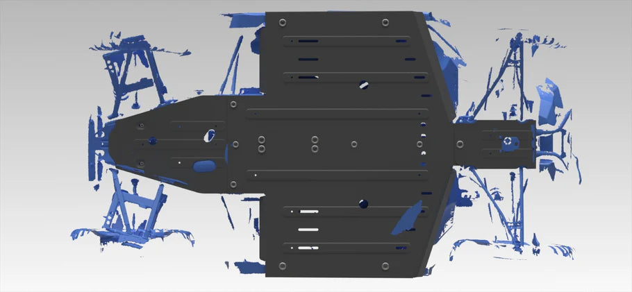 Rival - Polaris General 1000 Alloy Central Skid Plate