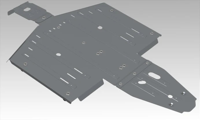 Rival - Polaris General 1000 Alloy Central Skid Plate