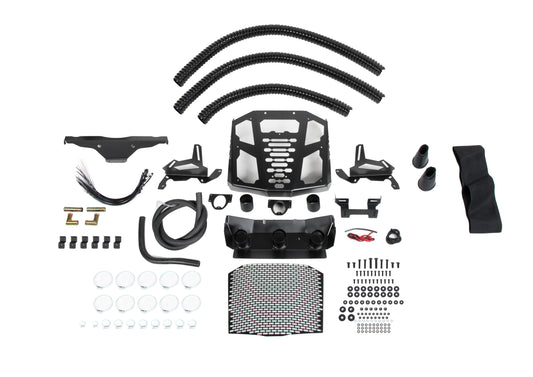 Rival -CF Moto C Force 800XC/1000 Radiator Relocation Kit With Snorkel
