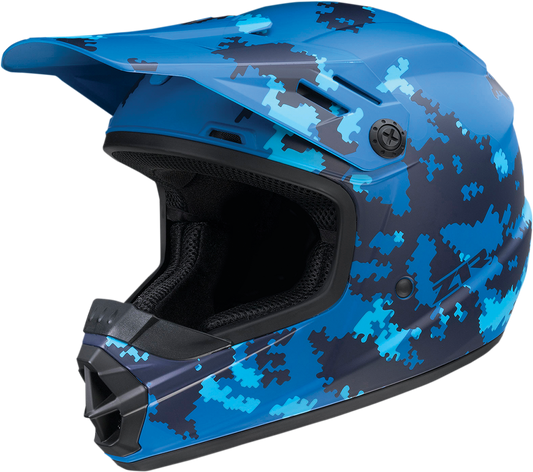 Z1R Youth Rise Helmet - Digi Camo - Blue - Medium 0111-1464