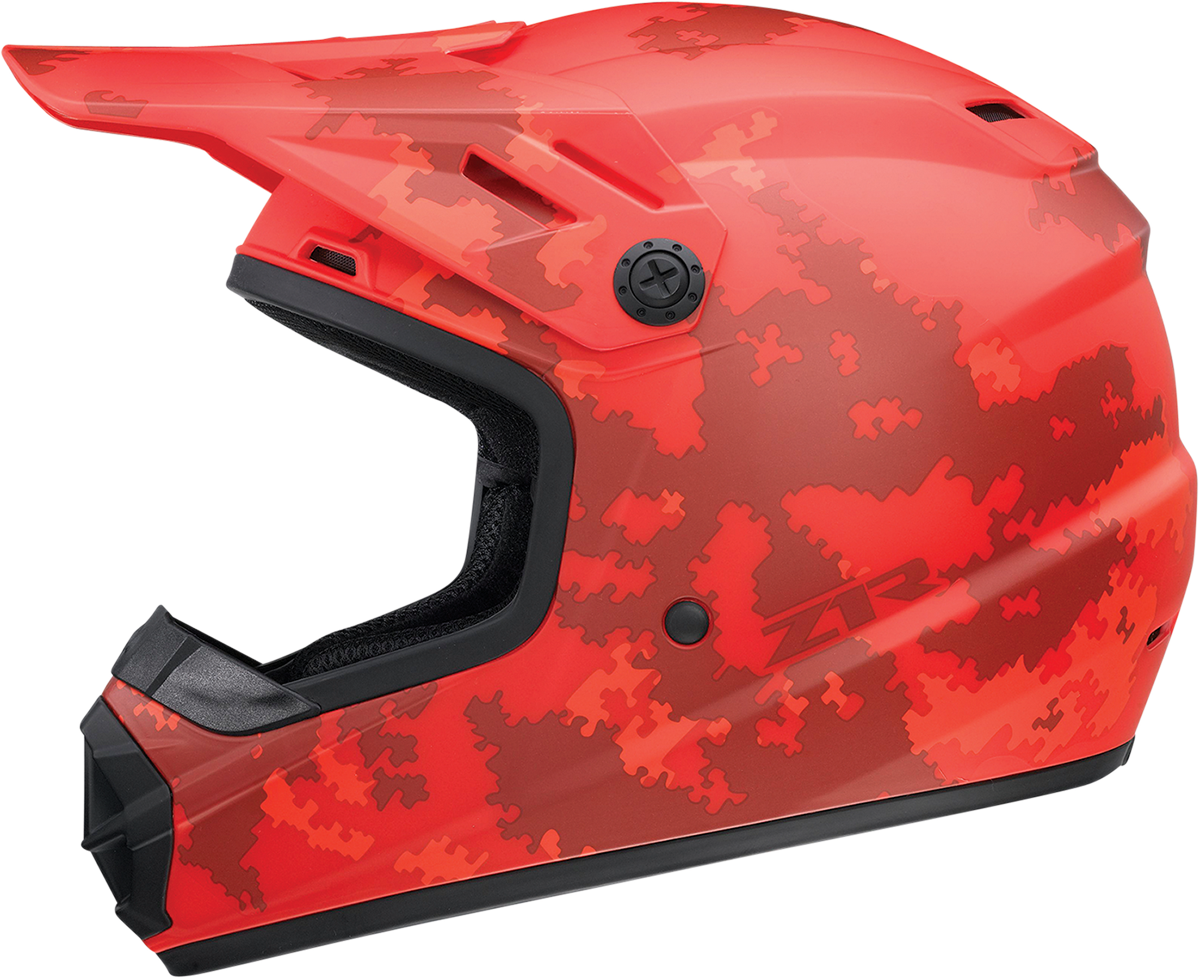 Z1R Youth Rise Helmet - Digi Camo - Red - Medium 0111-1461