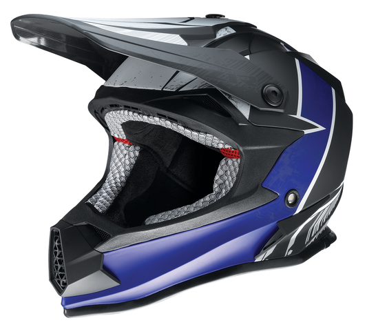 Z1R Youth F.I. Helmet - Fractal - MIPS? - Matte Black/Blue - Medium 0111-1512