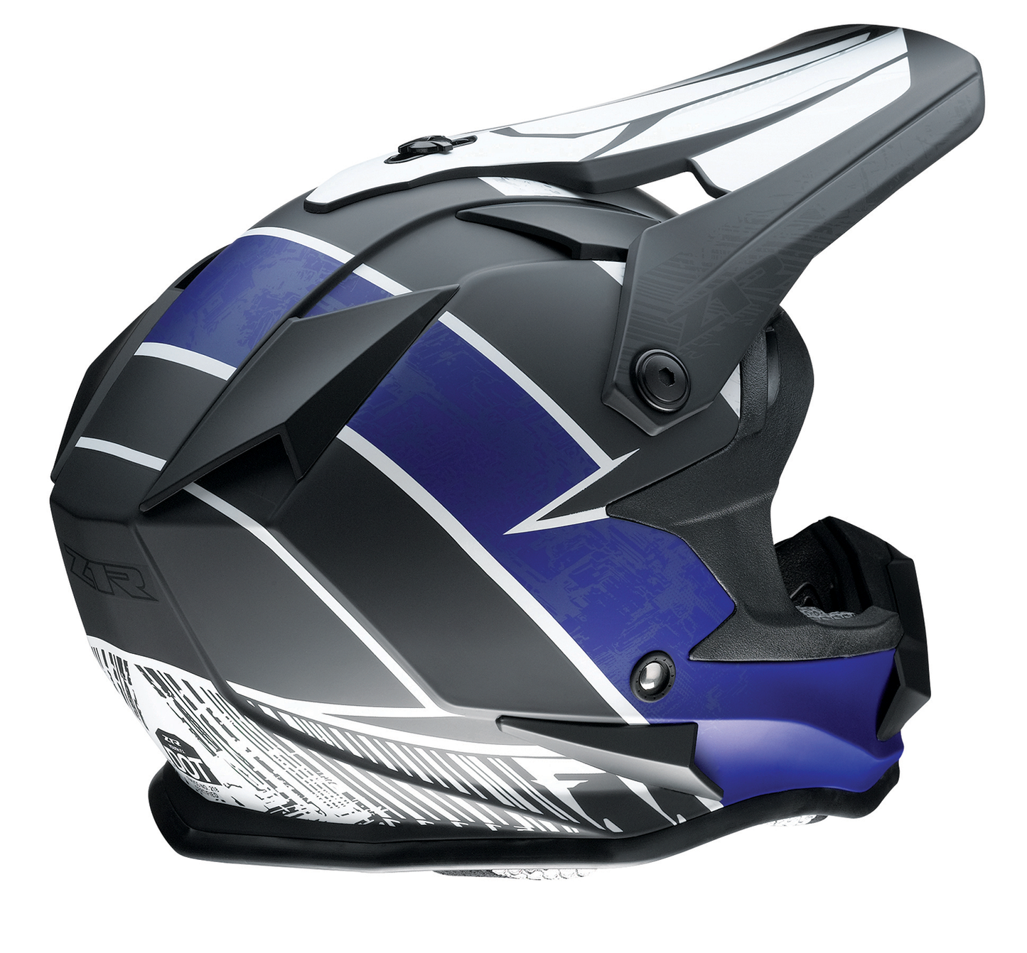 Z1R Youth F.I. Helmet - Fractal - MIPS? - Matte Black/Blue - Medium 0111-1512