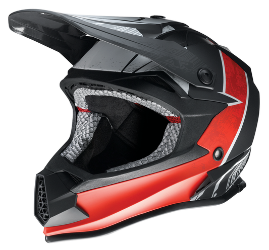 Z1R Youth F.I. Helmet - Fractal - MIPS? - Matte Black/Red - Small 0111-1517